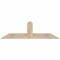 Ekena Millwork Portland Smooth Timber Gable Bracket, Douglas Fir, 60"W x 17"H x 1 1/2"D x 5 1/2"F, 7/12 Pitch GBW060X17X0206POR00SDF - alternate 1